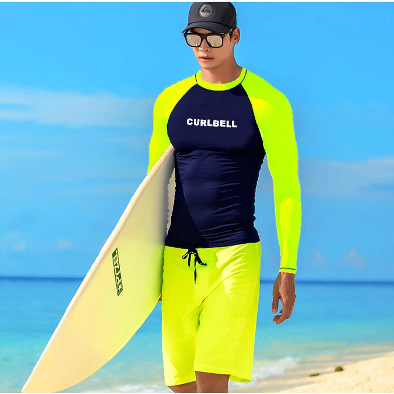 SAILBEE Men's long sleeved surfing suit diving suit sunscreen