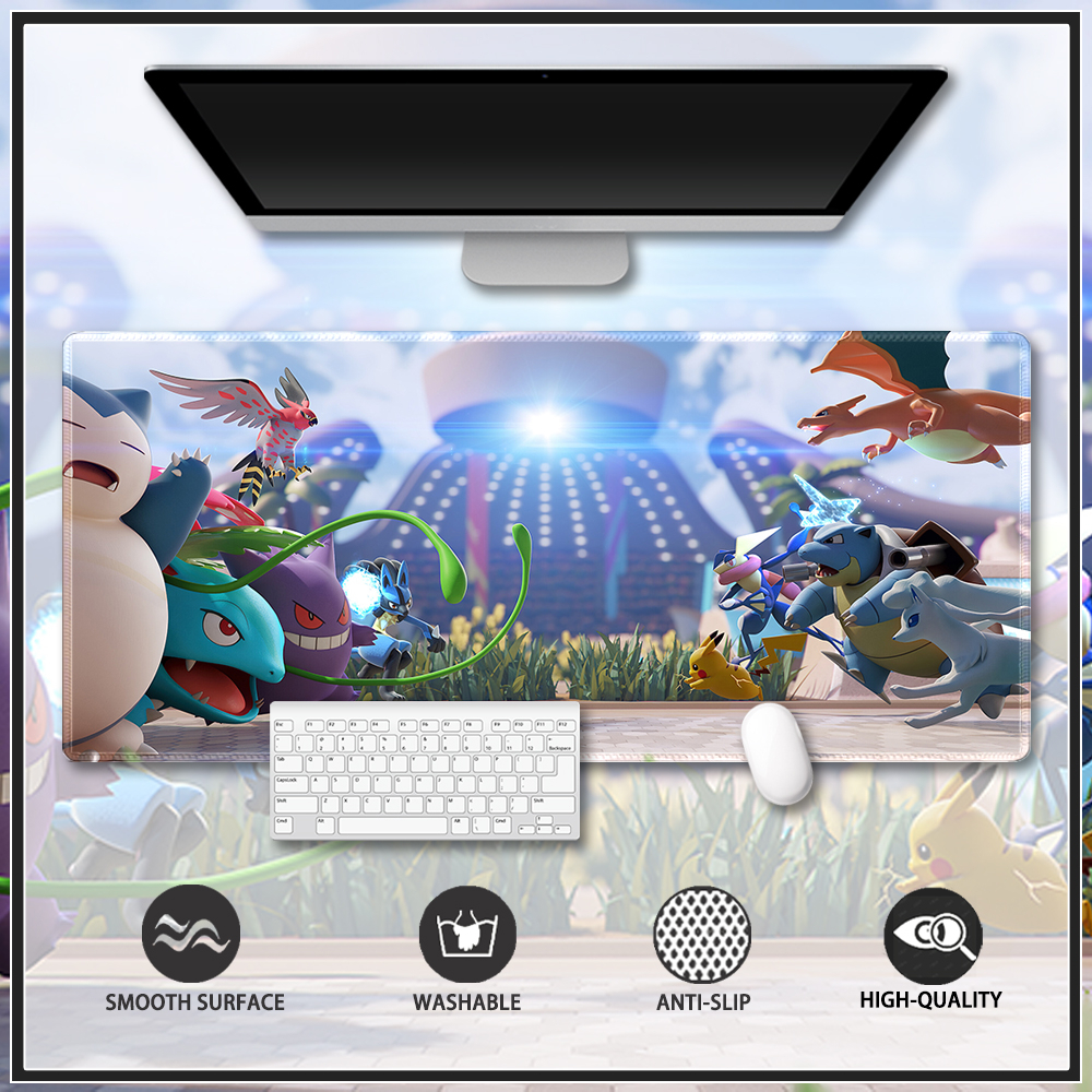 Pokemon Customised Mouse Pad Gaming Table Mat Stitched Edge Rubber