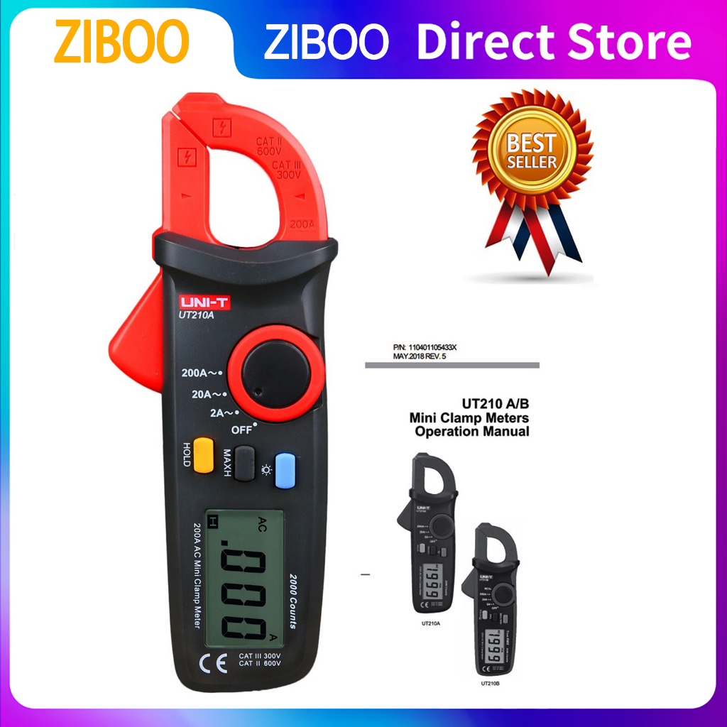 UNI-T UT210A UT210B UT210C UT210D UT210E Digital Clamp Meter Ture ...