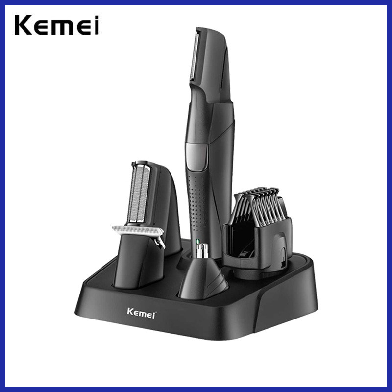 Kemei All In One Body Hair Trimmer MultiDirectional Shaving Sensitive