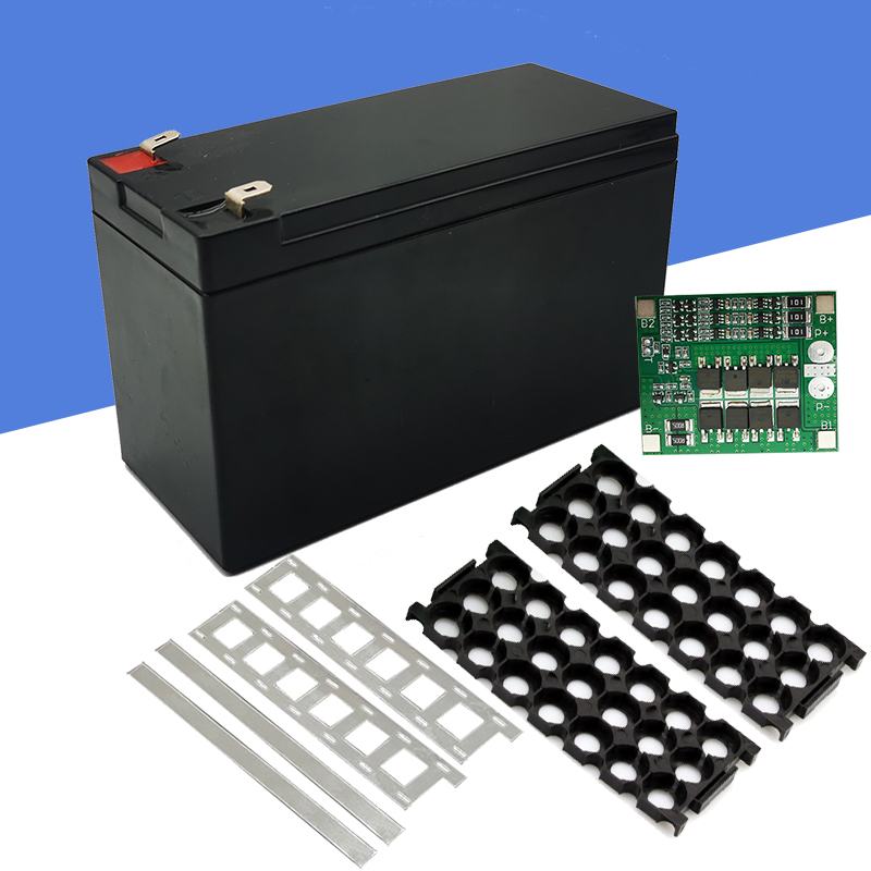12V 7AH Battery Case Empty battery box with BMS & 18650 battery holder