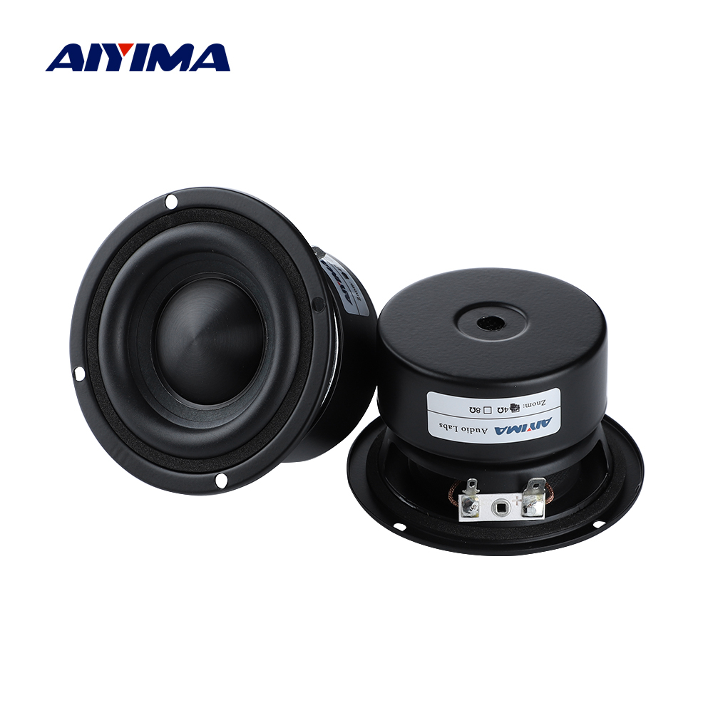AIYIMA 2Pcs 3 Inch woofer Speakers Driver 4 8 Ohm 25W Audio Bass