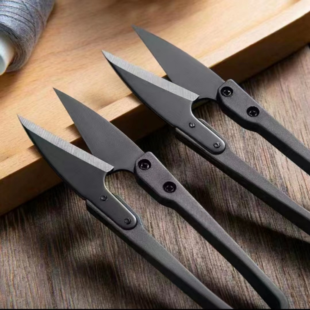 Metal Handle Scissors Spring U-shaped Scissors Tailor Yarn Scissors U ...