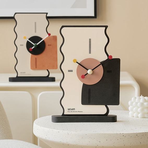 JAM MEJA MODEN DESK CLOCK SILENT BATTERY OPERATED MINIMALIST DIGITAL ...