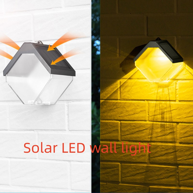 Home outdoor solar LED wall lights Solar garden lights Garden