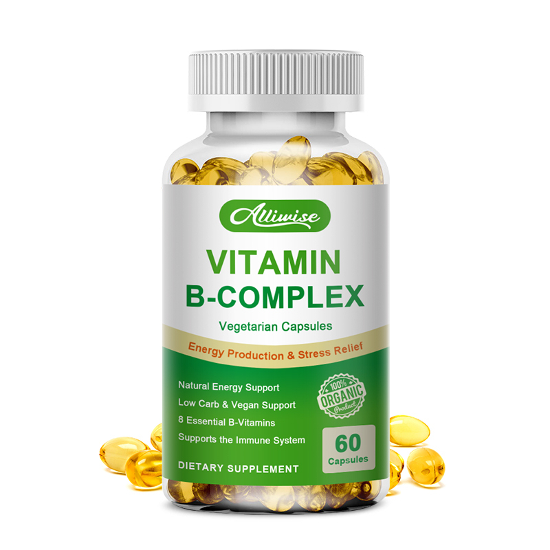 Alliwise Vitamin B Complex Vegan Capsules For Heart Health Nervous ...