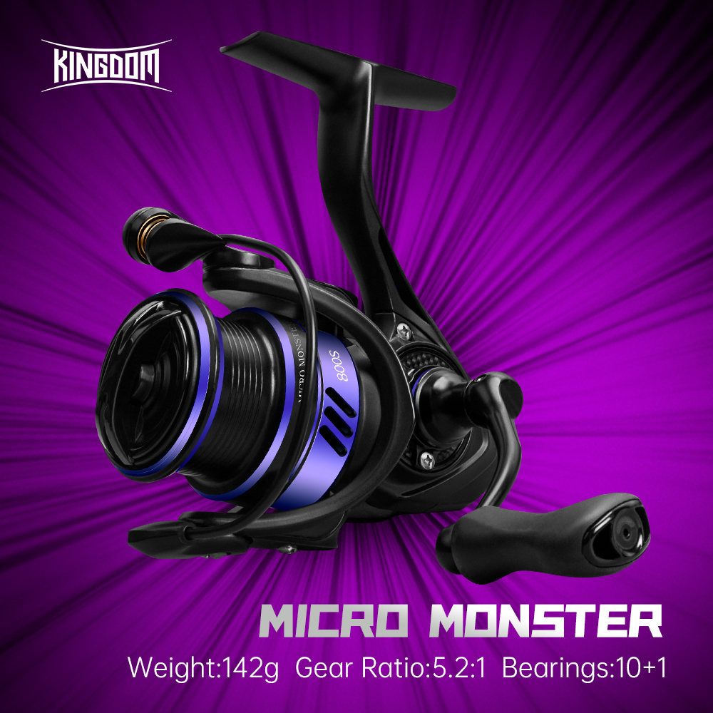 Kingdom Micro Monster 2023 Fishing Reel Spinning 142g Ultralight