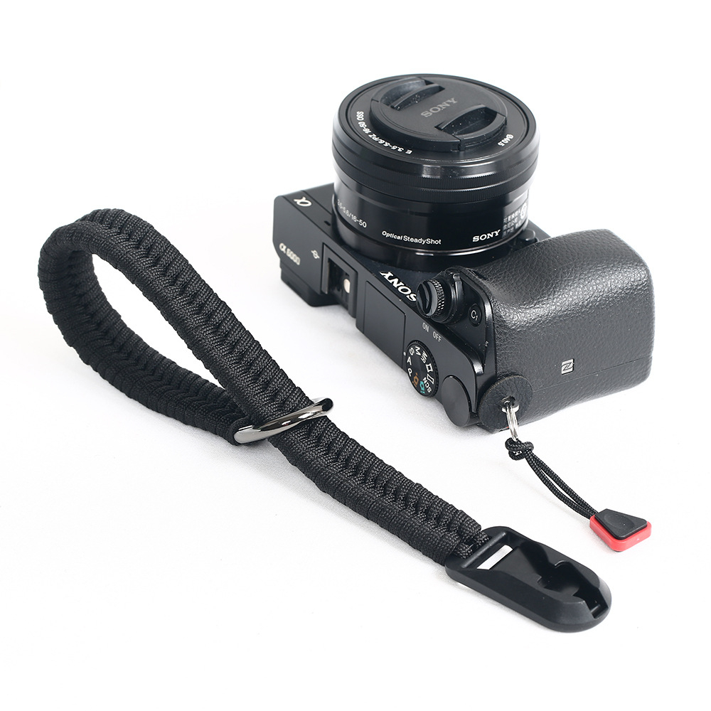 Quick Release Woven Nylon Rope Hand Sling Adjustable Camera Wrist Strap ...