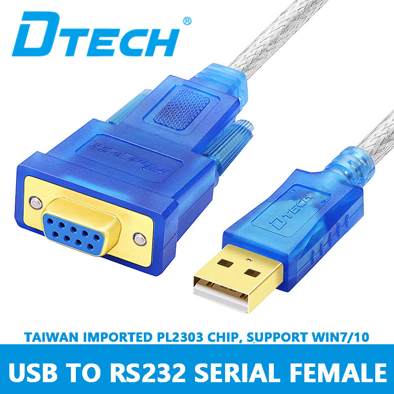 DTECH USB 2.0 to DB9 Female RS232 Serial Port Cable Adapter Cable With ...