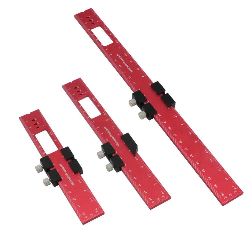 Woodworking Precision Pocket Ruler Aluminum Slide Ruler Inch and Metric ...