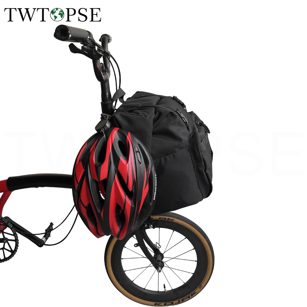 TWTOPSE Bicycle Backpack Borough Roll Top Bag For Brompton Folding