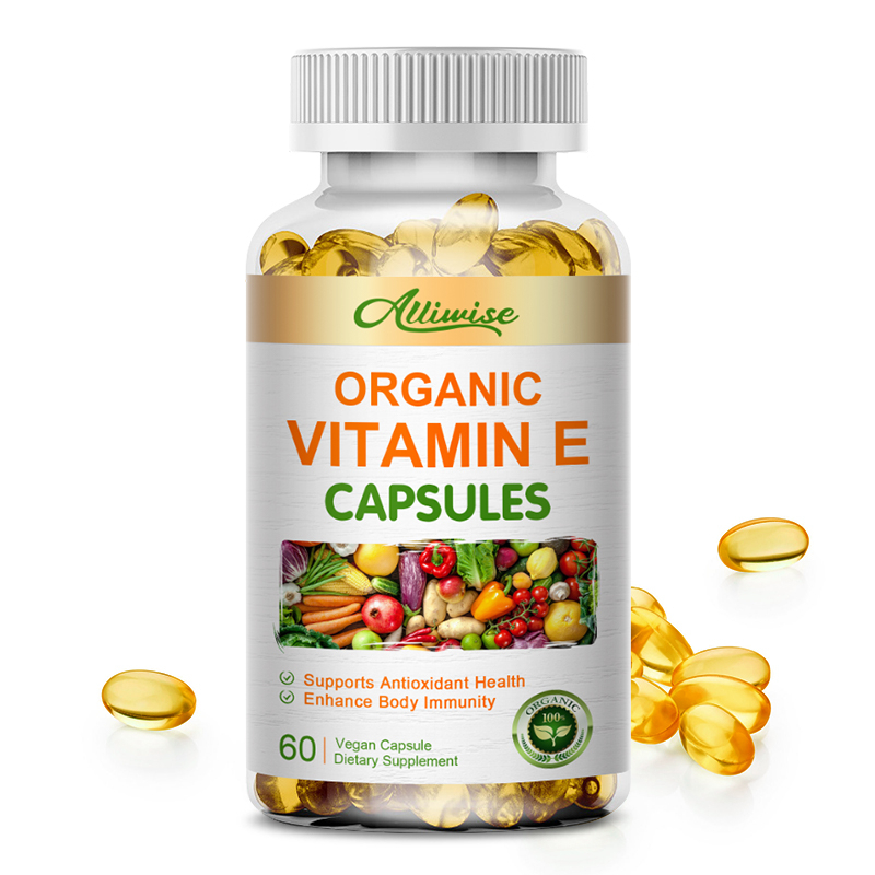Alliwise Vitamin E Capsule Natural Antioxidant, Skin & Immune System