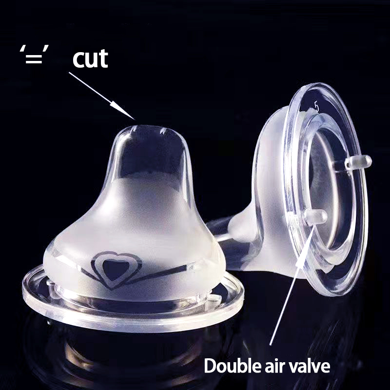 Baby Puting Duckbill Teats Pupici Feeding Nipple Kids Caliber Wide Neck