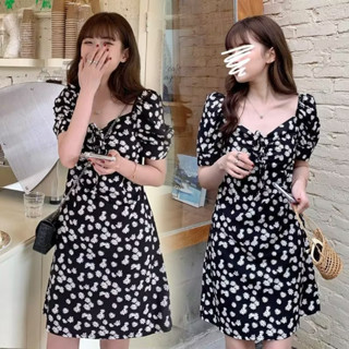 New Summer Fashion Women Korean Short Sleeves V Neck Slim Fit A Line Denim  Dress