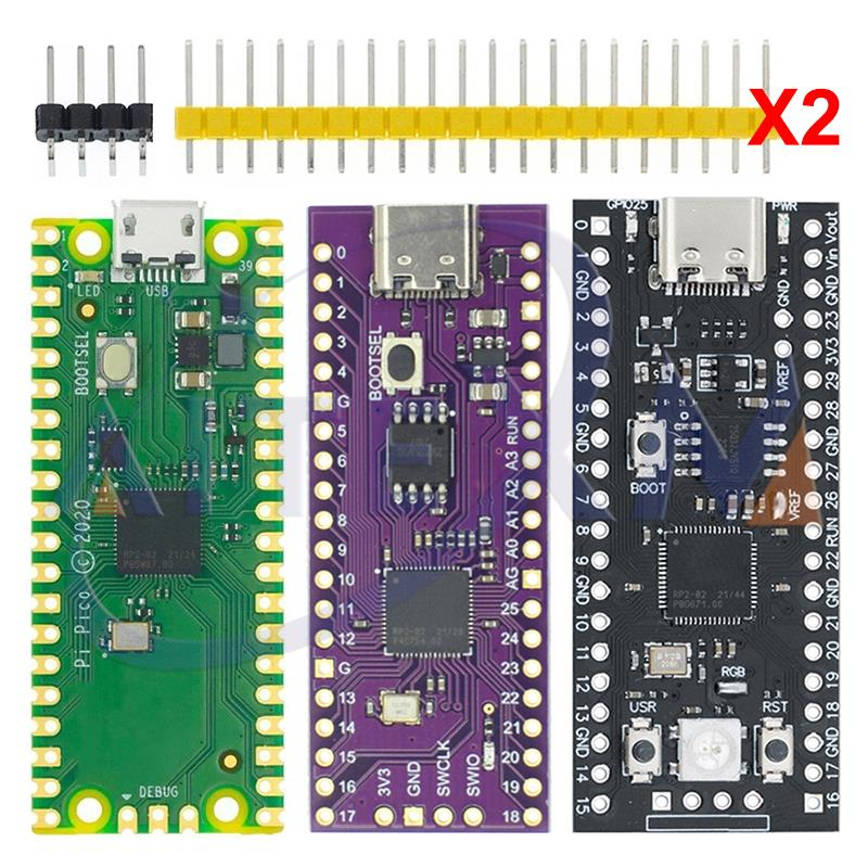 Raspberry Pi Pico Board RP2040 TYPE-C / MICRO Dual-Core 264KB ARM Low ...