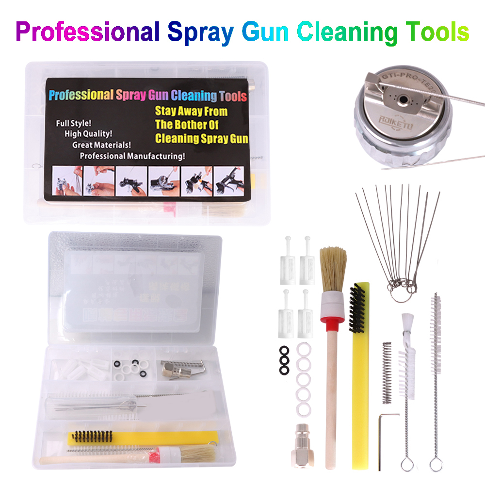 WENXING Airbrush Spray Guns Nozzle Cleaning Repair Tool Kit Needle