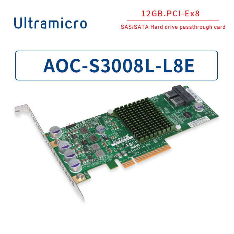 Ultramicro AOCS3008L 12GB SAS3008 SAS/SATA 12GB Hard Drive Direct Card
