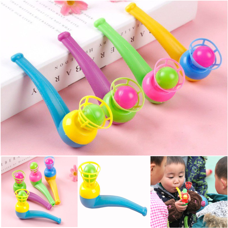 Blow Ball Pipe Suspended Children Toy Plastic Training Balance Blowing ...