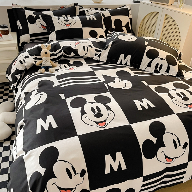 DANSUNREVE quilt cover Cartoon Disney Quilt Cover Only Mickey Donald