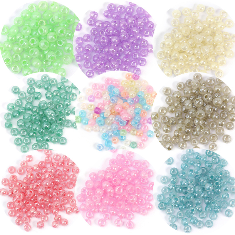 Jade Green Pearl Czech Round Glass Imitation Pearls In 8mm 10mm 12mm Traditional Crystal Nacre Pearls - Foto 11