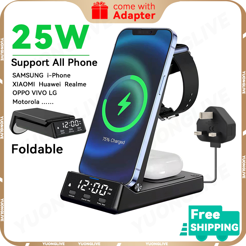 25W wireless charger for All phone Quick charge 4 in 1 Fast charging