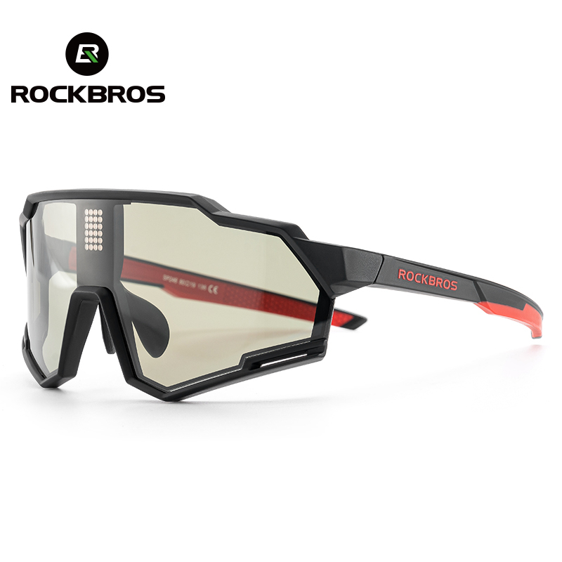 ROCKBROS Bicycle Glasses Polarized Photosensor Electronic Color Change