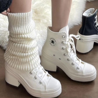 Women's high cheap heel converse shoes