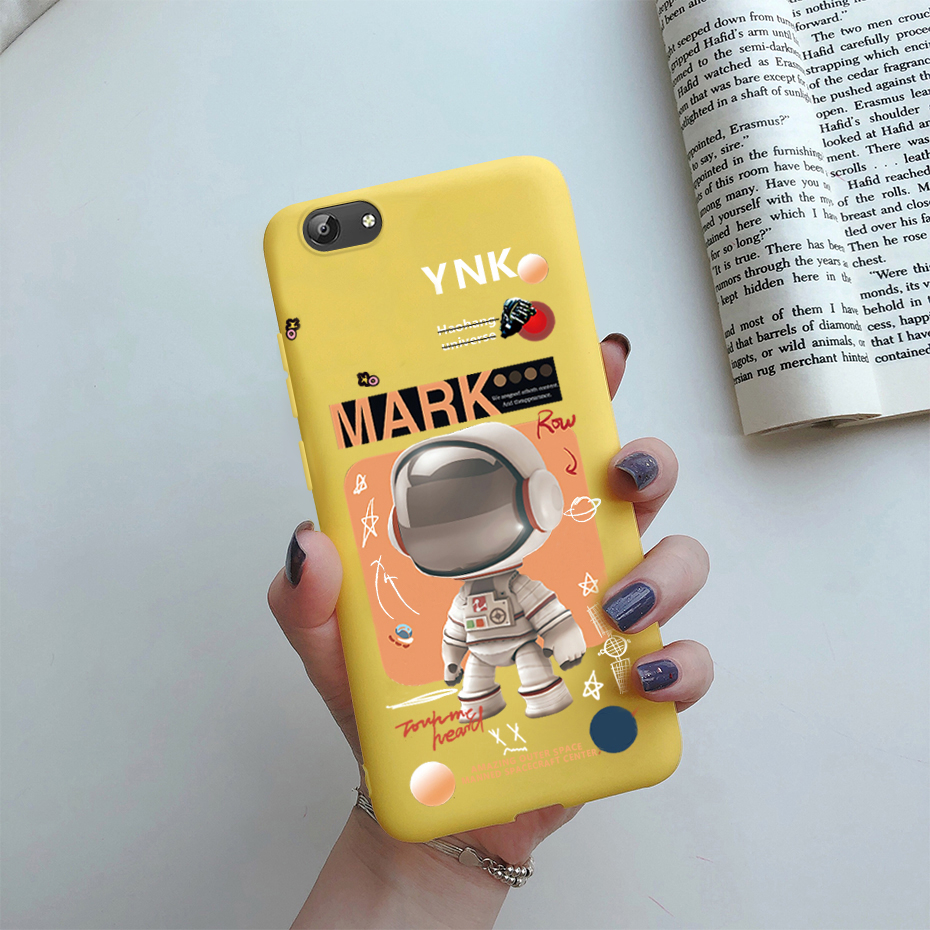 Vivo Y69 Vivo 1714 Soft Phone Case Slim TPU Black Astronaut