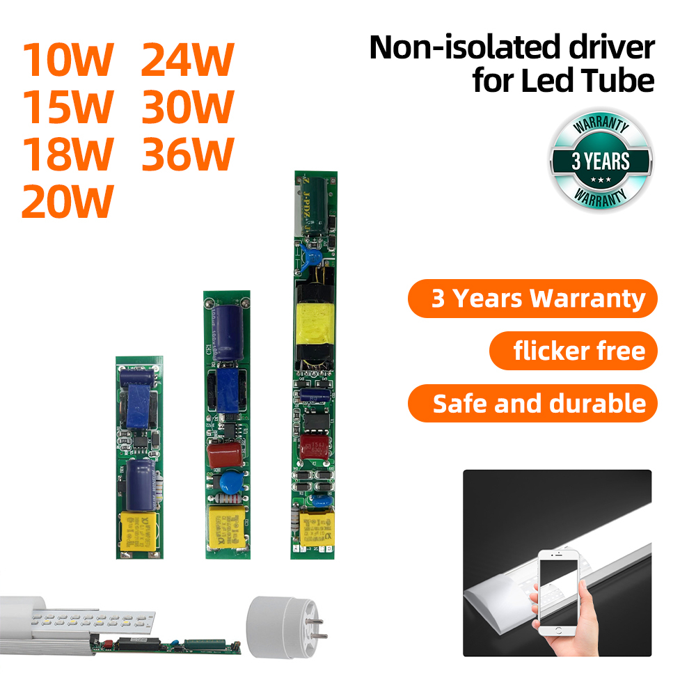 LED Driver 10W 15W 18W 20W 24W 30W 36W LED Tube Driver Nonisolated LED