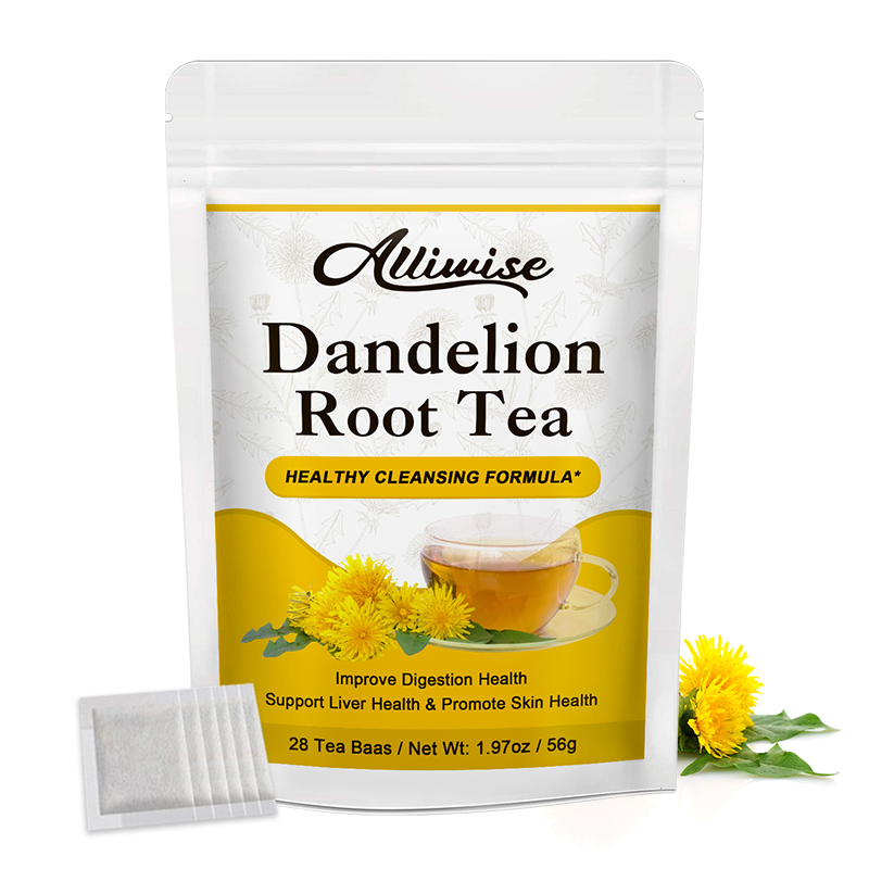 Alliwise Organic Dandelion Root Tea Strong Liver Health Support Anti