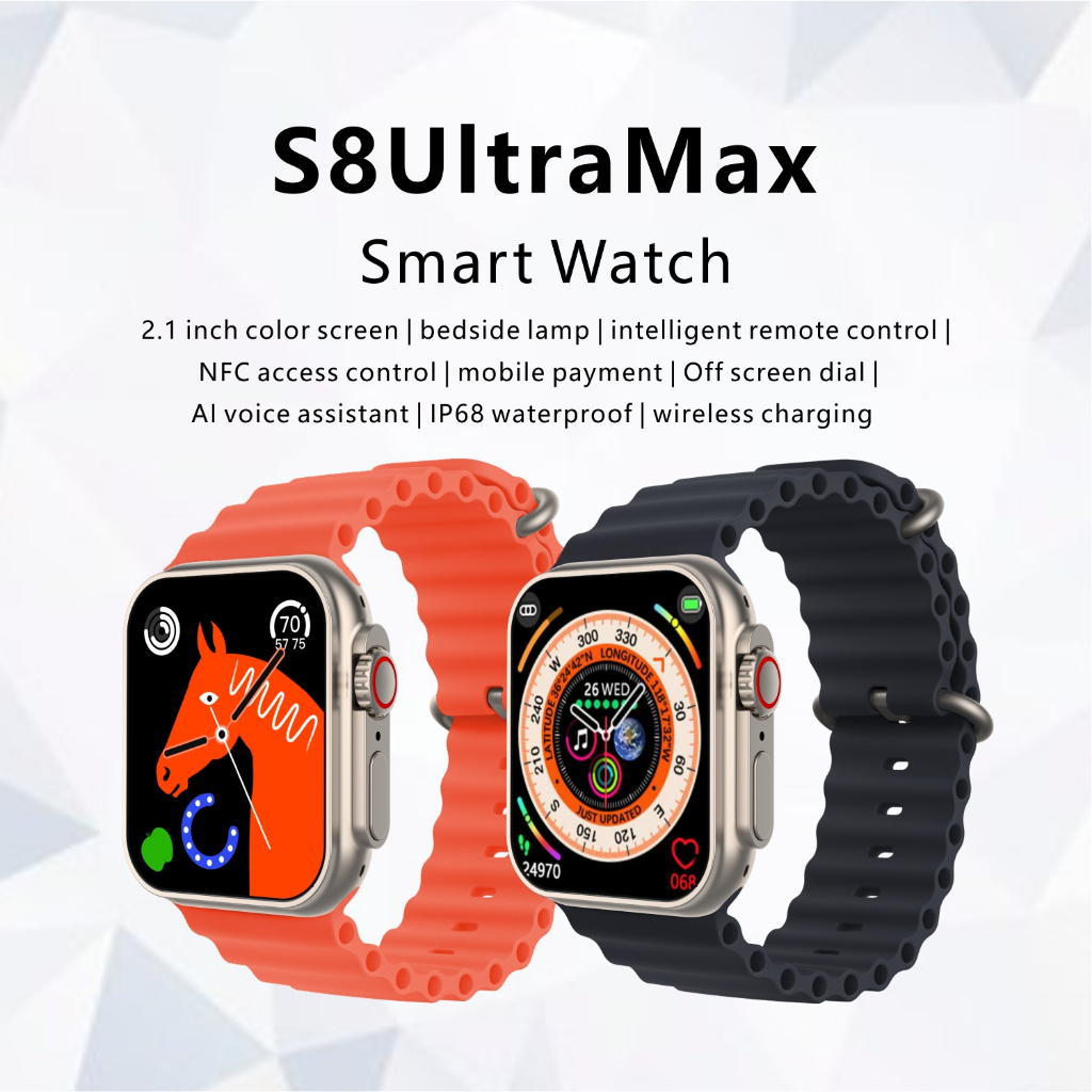 Smart Watch S8 Ultra Max Series 8 S8 Smart Watch Ultra AI Voice Smart ...