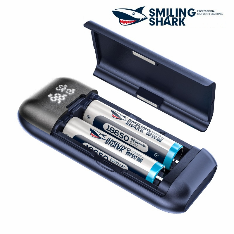 Smiling Shark Q22S Lithium Battery Charger 18650 21700 18700 10700