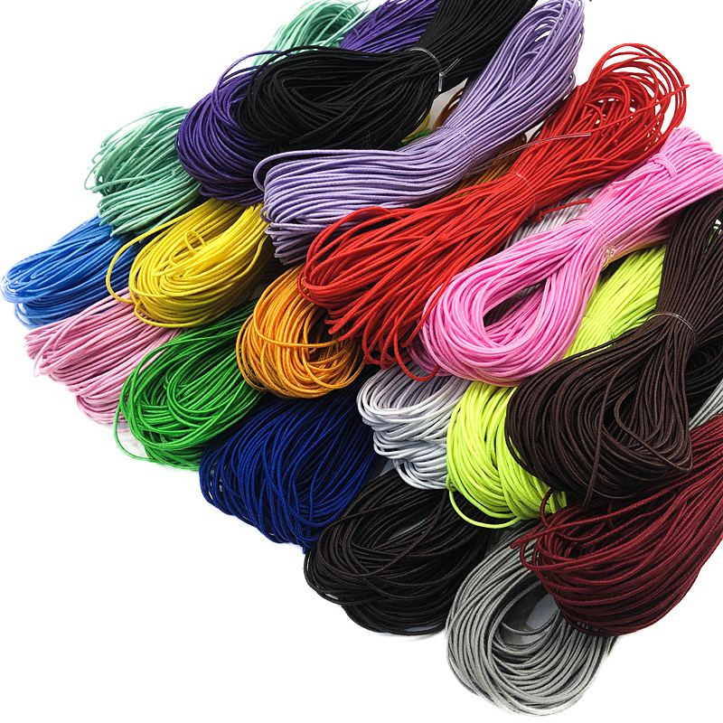 20yards/lot 0.8mm High-Elastic Round Elastic Band Round Elastic Rope ...