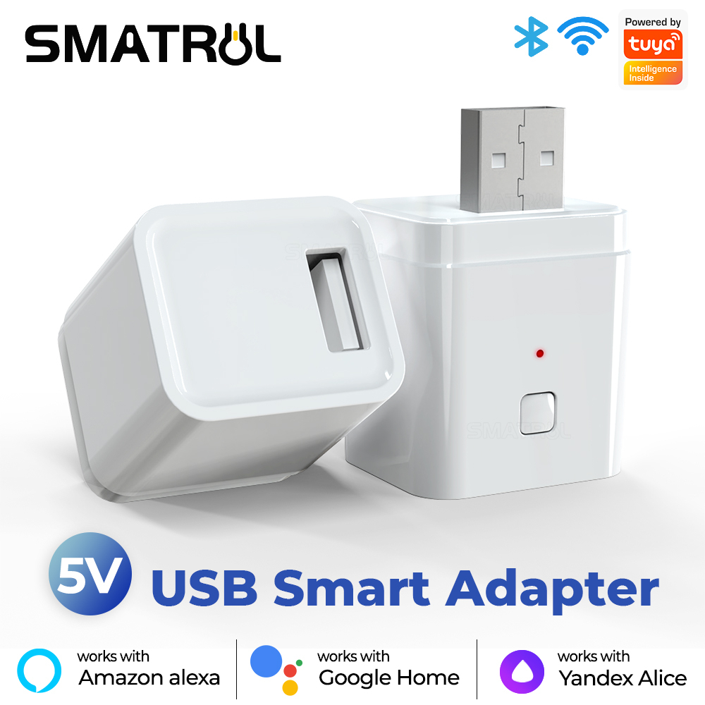 SMATRUL Tuya Smart Micro USB Adaptor Switch 5V WiFi Mini USB Power