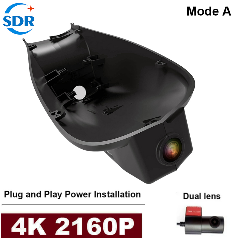 4K Plug and Play HD 2160P Wifi Car DVR Camera Dual lens Dash Cam For