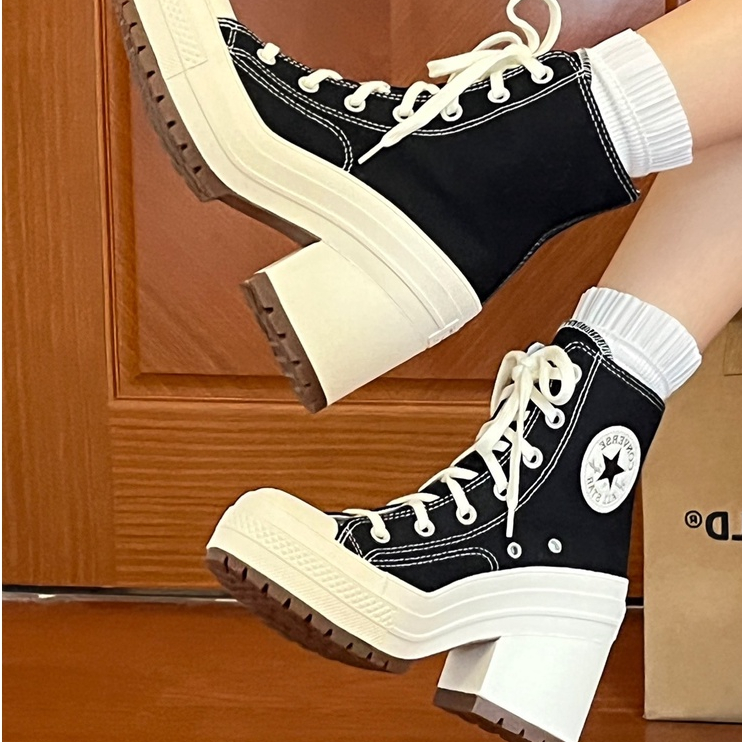 Converse Chuck 70 De Luxe Heel Converse official thick-soled muffin ...