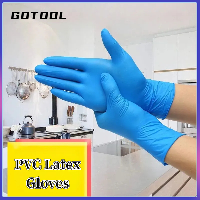 【GOTOOL】Wanli disposable nitrile gloves PVC composite latex gloves food