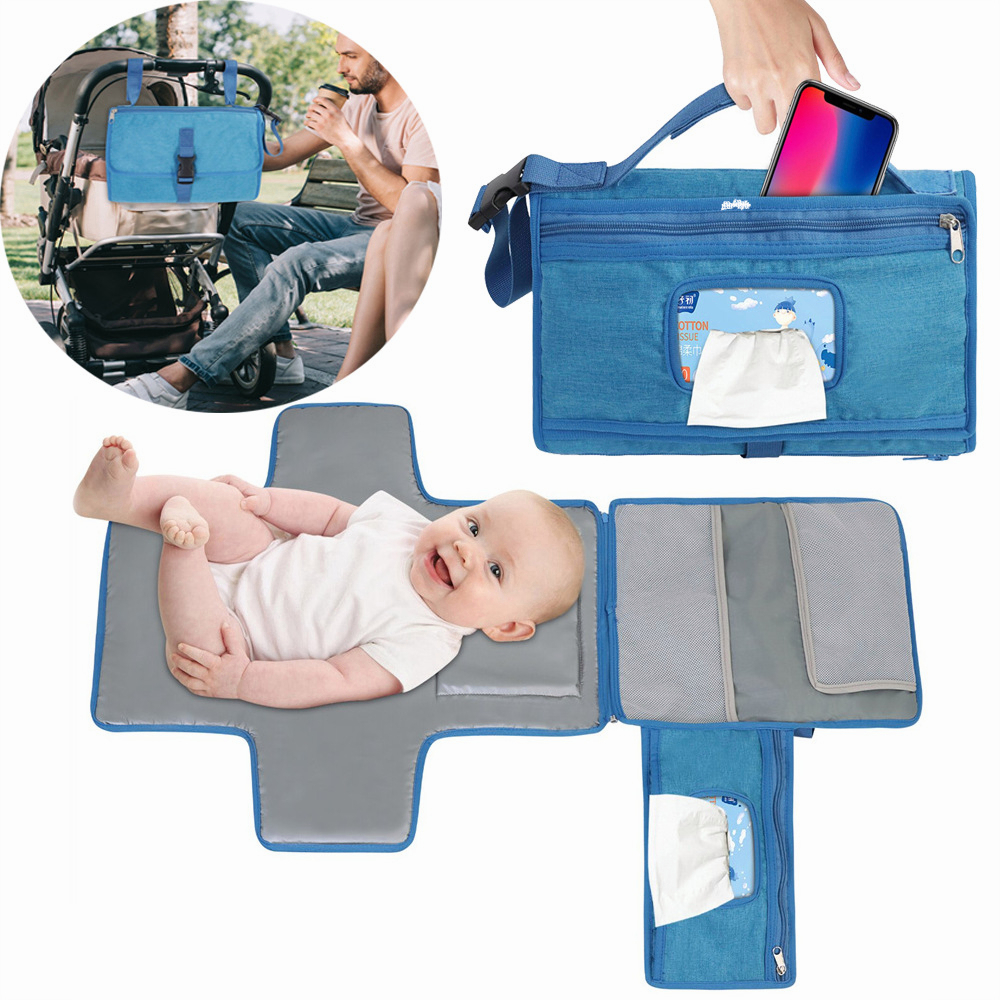 Portable Baby Changer with Diaper Holder and Wet Wipe(1 Unit) Shopee Malaysia