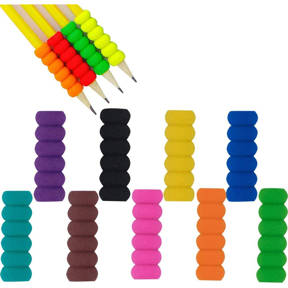 5Pcs Soft Foam Pencil Grips Pen Grippers Cushion Holder Sponge Painting