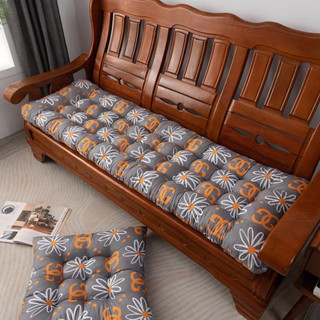 Thick Solid Wood Sofa Cushion Four Seasons Universal Long Old Fashioned Wooden Three Seat Mahogany Shopee Malaysia