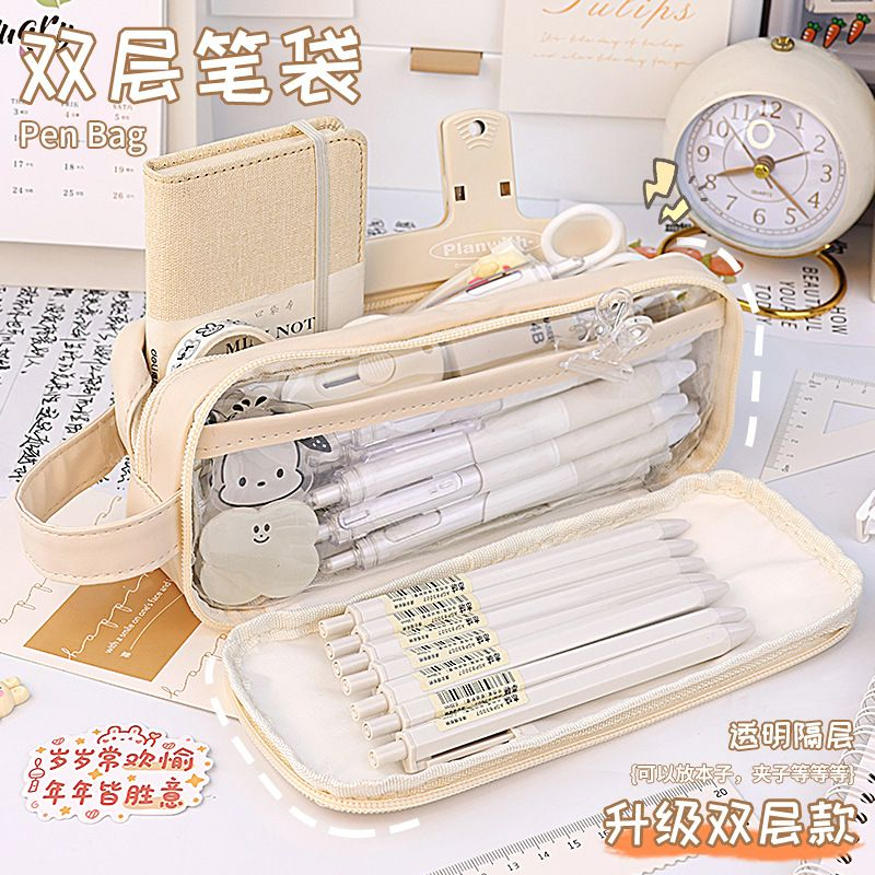 Fresh Style Pencil Bag Small Flowers Pencil Cases Cute Kawaii Simple Pen  Storage Bags School Supplies