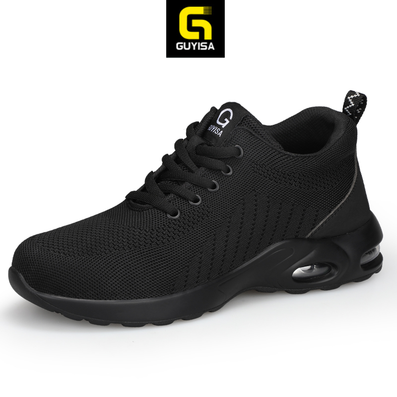 GUYISA safety shoe steel toe cap sneakers men CE certification Sepatu ...