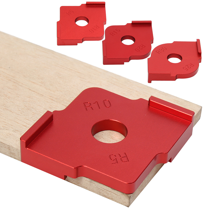 Wood Panel Radius R Plate Router Table Bit Corner Jig Trimming Machine ...