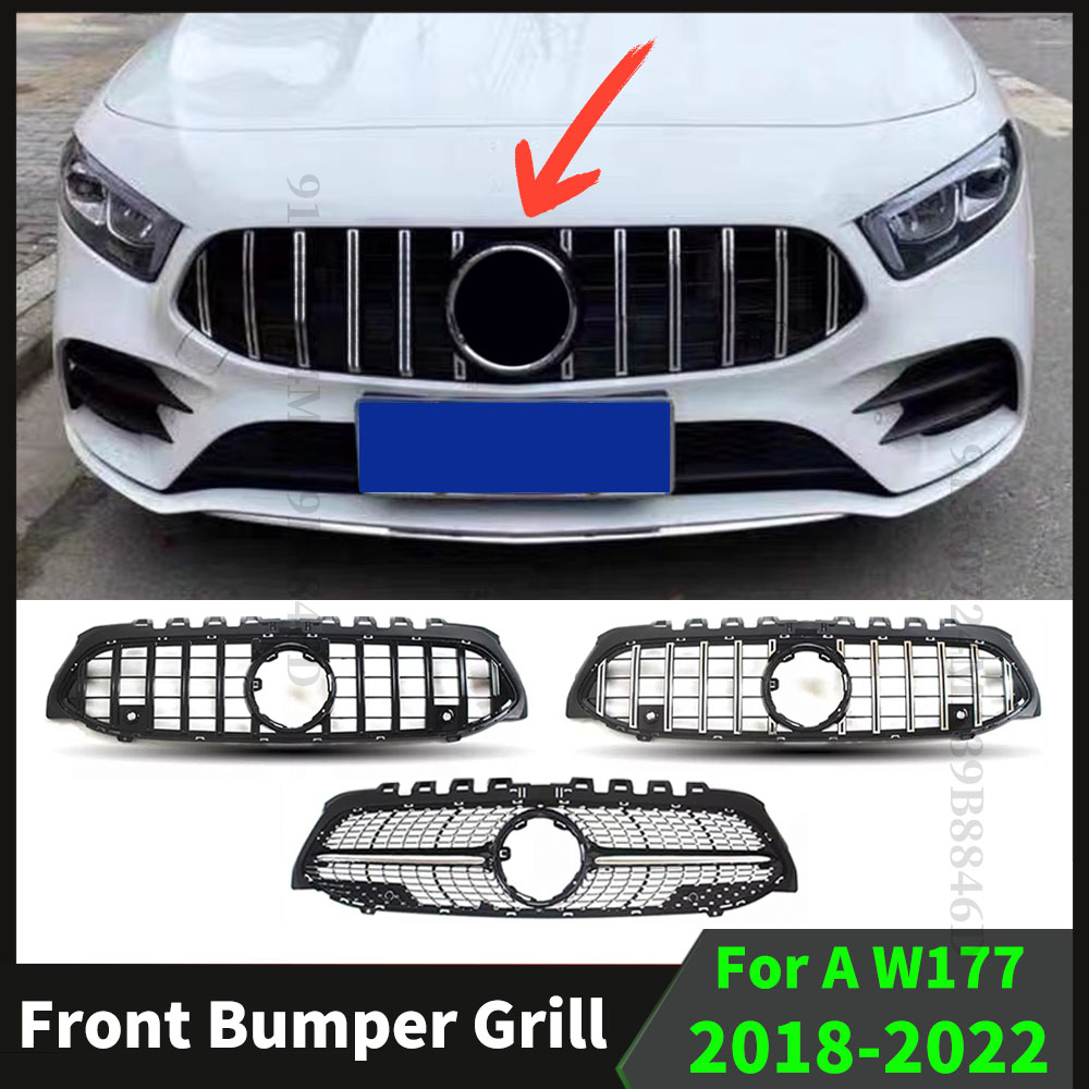 GT Diamond Front Inlet Bumper Grille Hood Grill For Mercedes W177 Benz
