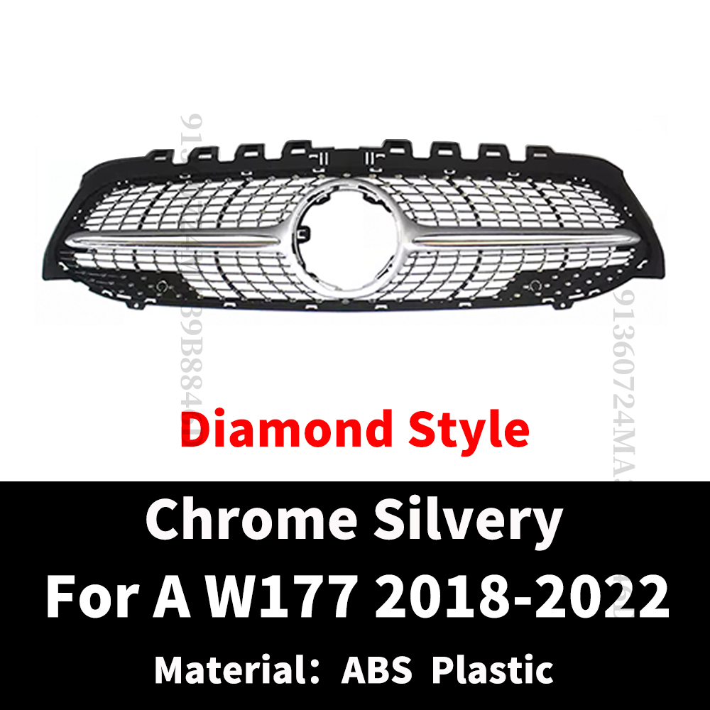 GT Diamond Front Inlet Bumper Grille Hood Grill For Mercedes W177 Benz