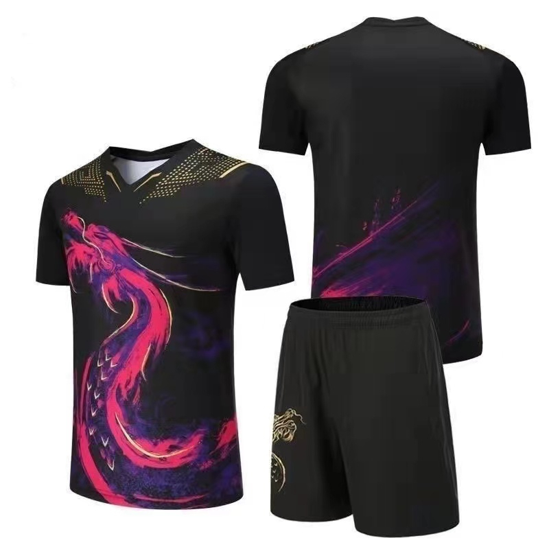 Li Ning Badminton Jersey Dragon Suit Chinese Team Table Tennis Jersey