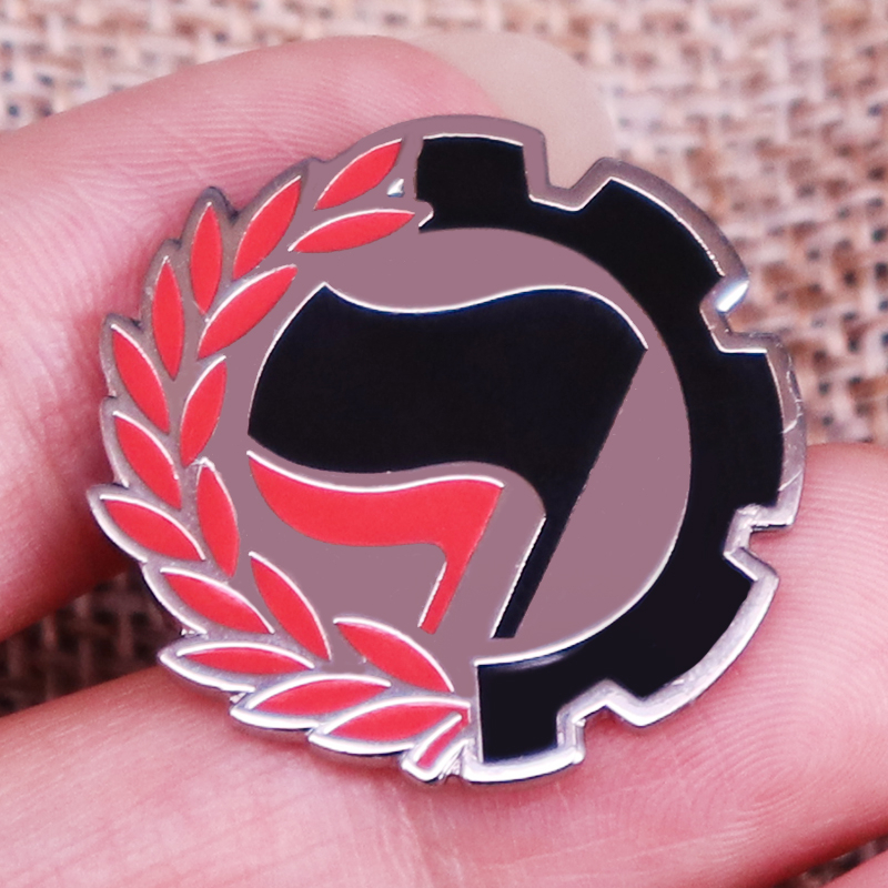 Antifa Logo enamel pin badge brooch Backpack Decoration Jewelry ...