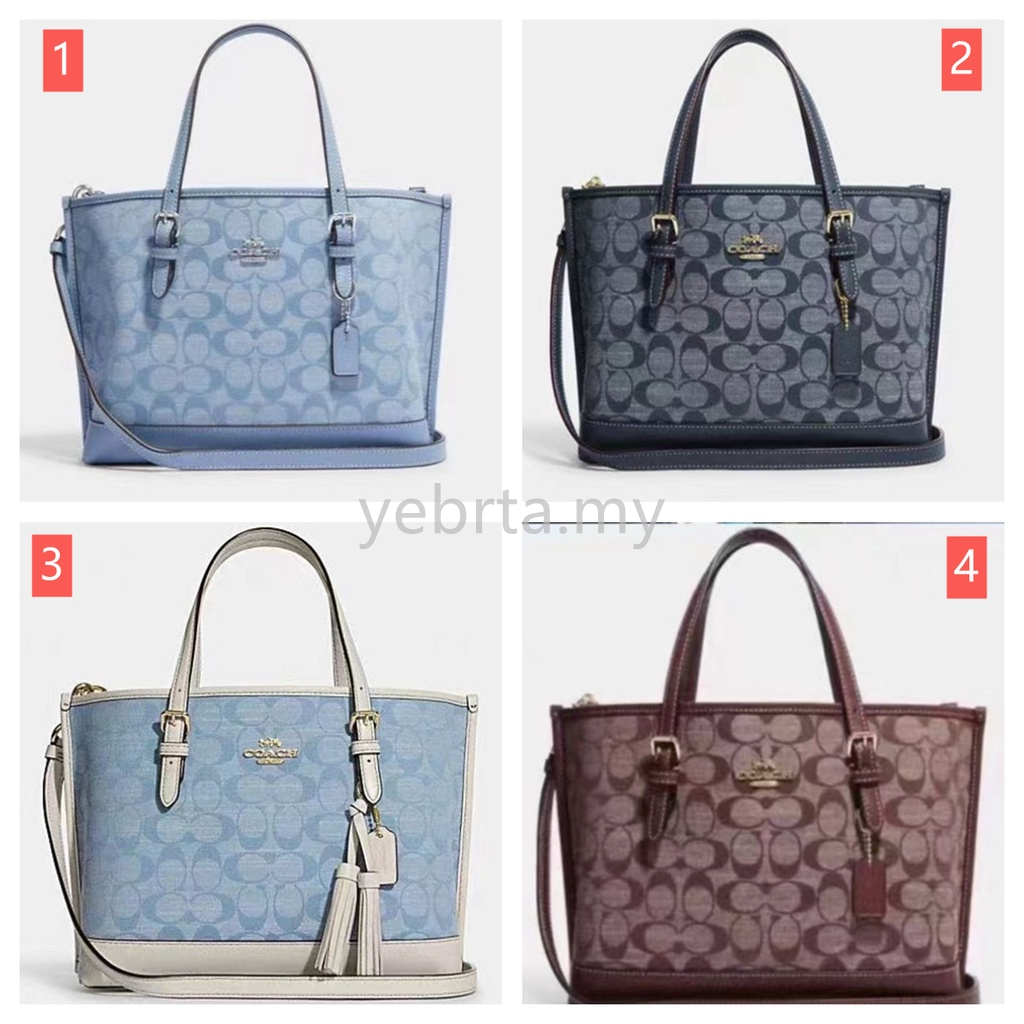 Coach Mollie Tote 25 In Signature Chambray store CA142