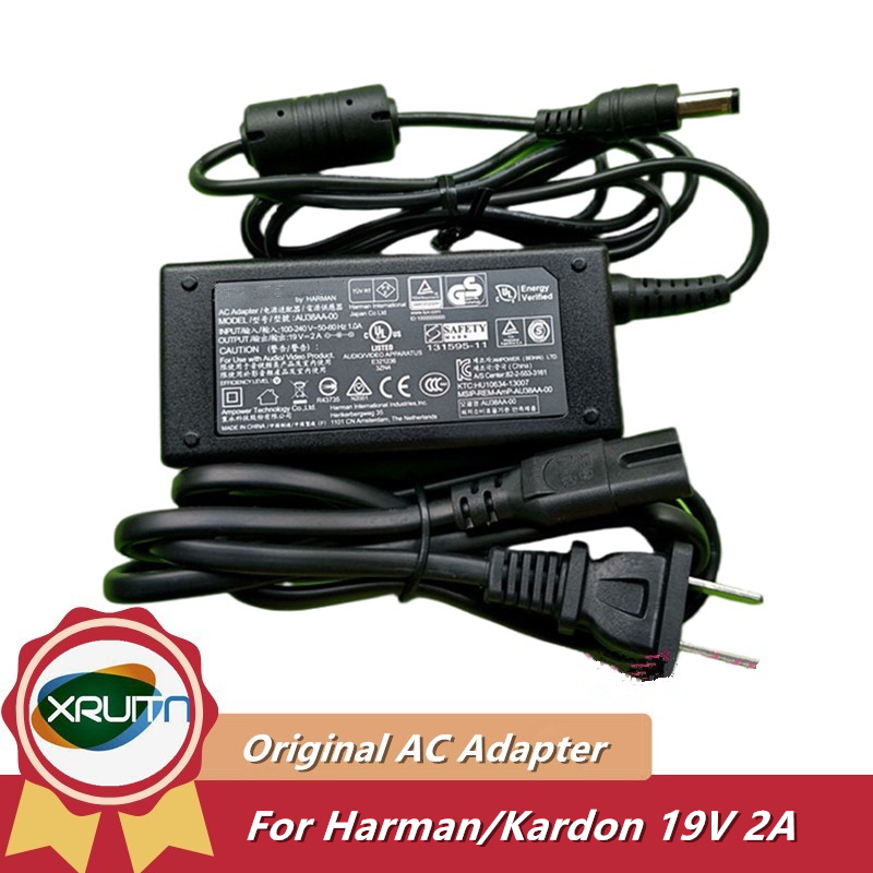 Genuine AU38AA-00 19V 2A AC Adapter Charger For Harman / Kardon Onyx ...