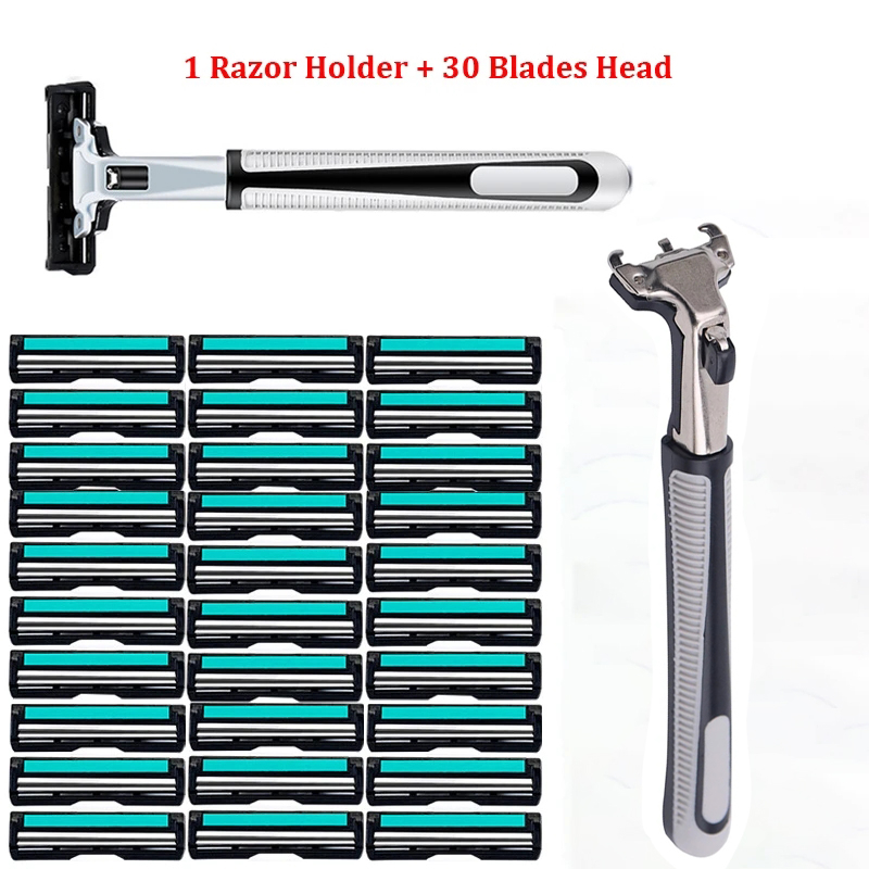 2Layers Safety Razor Shaver Shaving Razor Set Men's Body Face Hair